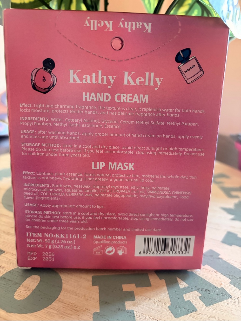 Pink Hand Cream & Lip Mask Set - Picture 2 of 2